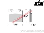 Placute frana spate - SBS 577LS (metalice / sinterizate) - (SBS)