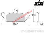 Placute frana spate - SBS 594HF (ceramice) - (SBS)
