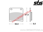 Placute frana spate - SBS 620LS (metalice / sinterizate) - (SBS)