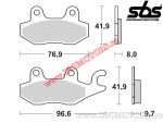 Placute frana spate - SBS 633LS (metalice / sinterizate) - (SBS)