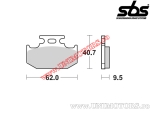 Placute frana spate - SBS 648HF (ceramice) - (SBS)