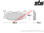 Placute frana spate - SBS 691HF (ceramice) - (SBS)