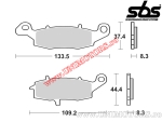 Placute frana spate - SBS 704LS (metalice / sinterizate) - (SBS)