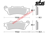 Placute frana spate - SBS 736LS (metalice / sinterizate) - (SBS)