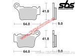 Placute frana spate - SBS 791RSI (metalice / sinterizate) - (SBS)