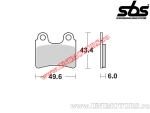 Placute frana spate - SBS 802HF (ceramice) - (SBS)
