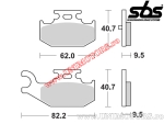 Placute frana spate - SBS 816SI (metalice / sinterizate) - (SBS)
