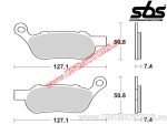 Placute frana spate - SBS 854LS (metalice / sinterizate) - (SBS)