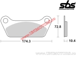 Plaquettes de frein arrière - SBS 553HF (céramique) - (SBS)