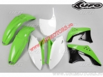 Plastic Kit (White/Green/Black) - Kawasaki KX 450 F 4T ('09) - UFO