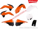 Plastic Set (Orange - White) - KTM SX 85 ('13-'17) - Polisport