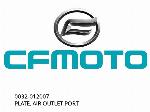 PLATE, AIR OUTLET PORT - 0032-012007 - CFMOTO