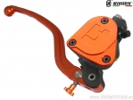 Pompa frana radiala 16 x 18 cu rezervor incorporat portocaliu/negru cu maneta standard pentru ghidon de 22mm - Accossato