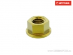 Porca com colar Pro Bolt M8 x 1,25 mm titânio dourado - JM