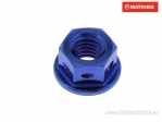 Pro Bolt M8 x 1.25 mm Blue Titanium Racing Collar Nut - JM