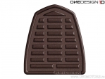 Protección de Tanque Soft Touch Retro 90 x 102 mm Marrón Aspecto de Cuero - OneDesign Bike