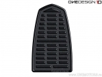 Protección de Tanque Soft Touch Retro 90 x 150 mm Negro Aspecto de Cuero - OneDesign Bike