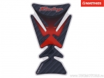 Protection de Réservoir 120 x 140 mm Carbone/Rouge - JM
