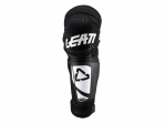 Protections de genou et tibia enduro / cross 3DF Hybrid EXT blanc/noir: Taille - S/M