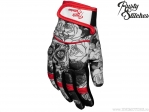 Rękawice motocyklowe Rusty Stitches Bonnie Skull Red (czerwony) - Rusty Stitches