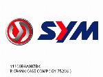 R CRANK CASE COMP ( GY-7520U ) - 11100BAA007BK - SYM