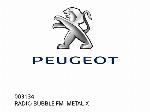 RADIO BUBBLE FM  METAL-X - 003134 - Peugeot