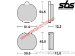 Rear brake pads - SBS 514HF (ceramic) - (SBS)