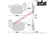 Rear brake pads - SBS 528HF (ceramic) - (SBS)