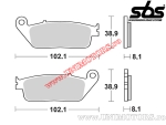 Rear brake pads - SBS 627HF (ceramic) - (SBS)