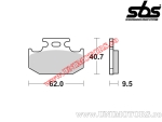 Rear brake pads - SBS 648SI (metallic / sintered) - (SBS)