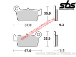 Rear brake pads - SBS 790CS (carbon-silver) - (SBS)