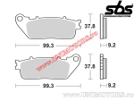Rear brake pads - SBS 862LS (metallic / sintered) - (SBS)