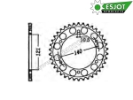 Rear Pinion Cagiva Raptor 1000 / V-Raptor 1000 - SJ 50-35050 - (Esjot)
