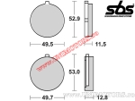 Remblokken voor - SBS 515HF (keramisch) - (SBS)