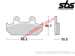 Remblokken voor - SBS 647HS (metalen / gesinterd) - (SBS)
