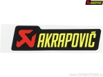 Replacement decal - base color: black / red / yellow - dimensions: 150 x 45 mm - Akrapovič
