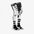 REV Knee Brace Performance Moto Black/White Socks: Mărime - S/M