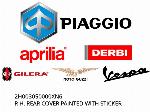 R.H. REAR COVER PAINTED WITH STICKER - 2H003050000XN6 - Piaggio