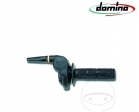 Right handlebar (throttle control) black Domino housing for model with single cable - JM