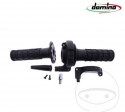 Right handlebar (throttle control) black Domino housing for single cable model - 36 mm / 67° - JM