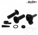 Right handlebar (throttle control) black housing Domino COMMANDOS for model with single cable - JM