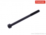 Round Cap Screw Pro Bolt M6 x 1.00 x 75 mm Black Aluminum - JM