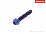 Round conical cap screw Pro Bolt M3 x 0.50 x 15 mm titanium blue - JM