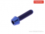 Round conical cap screw Pro Bolt M4 x 0.70 x 15 mm titanium blue - JM