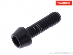 Round conical cap screw Pro Bolt M6 x 1.00 x 20 mm black titanium - JM