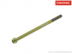 Round conical cap screw Pro Bolt M6 x 1.00 x 95 mm titanium gold - JM