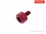Rundkopfschraube Pro Bolt M4 x 0.70 x 6.5 mm rot eloxiert - JM