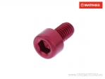 Rundkopfschraube Pro Bolt M5 x 0,80 x 8 mm Rot Aluminium - JM
