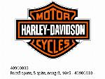 ruota posteriore, 5 razze, nera, 16x5 - 40900033 - Harley-Davidson