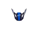 S-M7 Rise Helmet Visor - Blue, White - Adult - One Size - 01321886